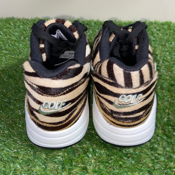 Nike Air Max 1 G NRG Golf Shoes Tiger Stripe Fur Mens Size 11.5 DH1301-800 NEW